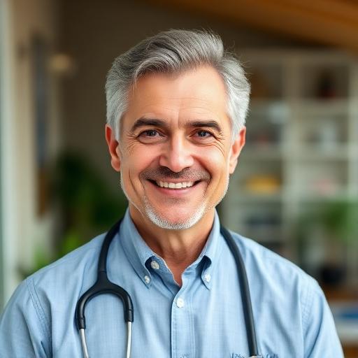 Portret Dr. Alexandru M., medic neurolog — recenzie website medical profesional