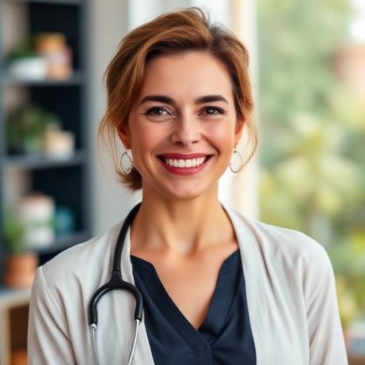 Portret Dr. Elena V., medic cardiolog — recenzie website medical profesional