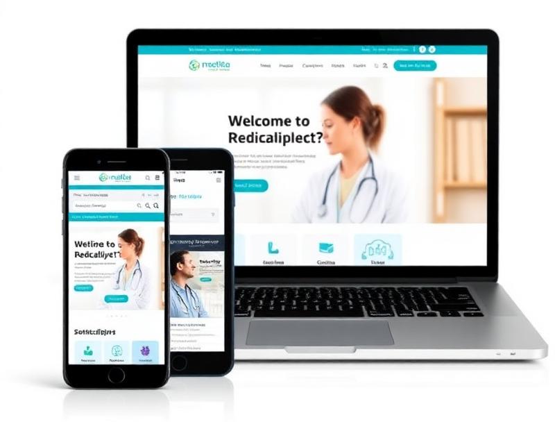 Website medical responsive perfect pe telefon tableta si desktop